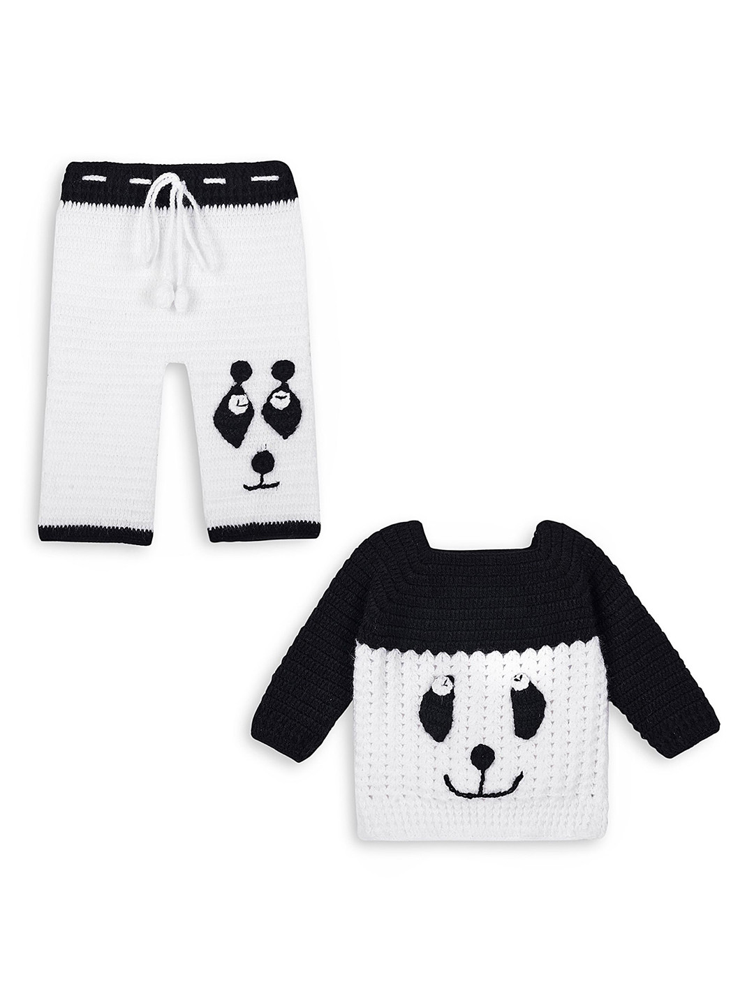 amfashion Kids Self Design Pure Wool Sweatshirt With Trousers