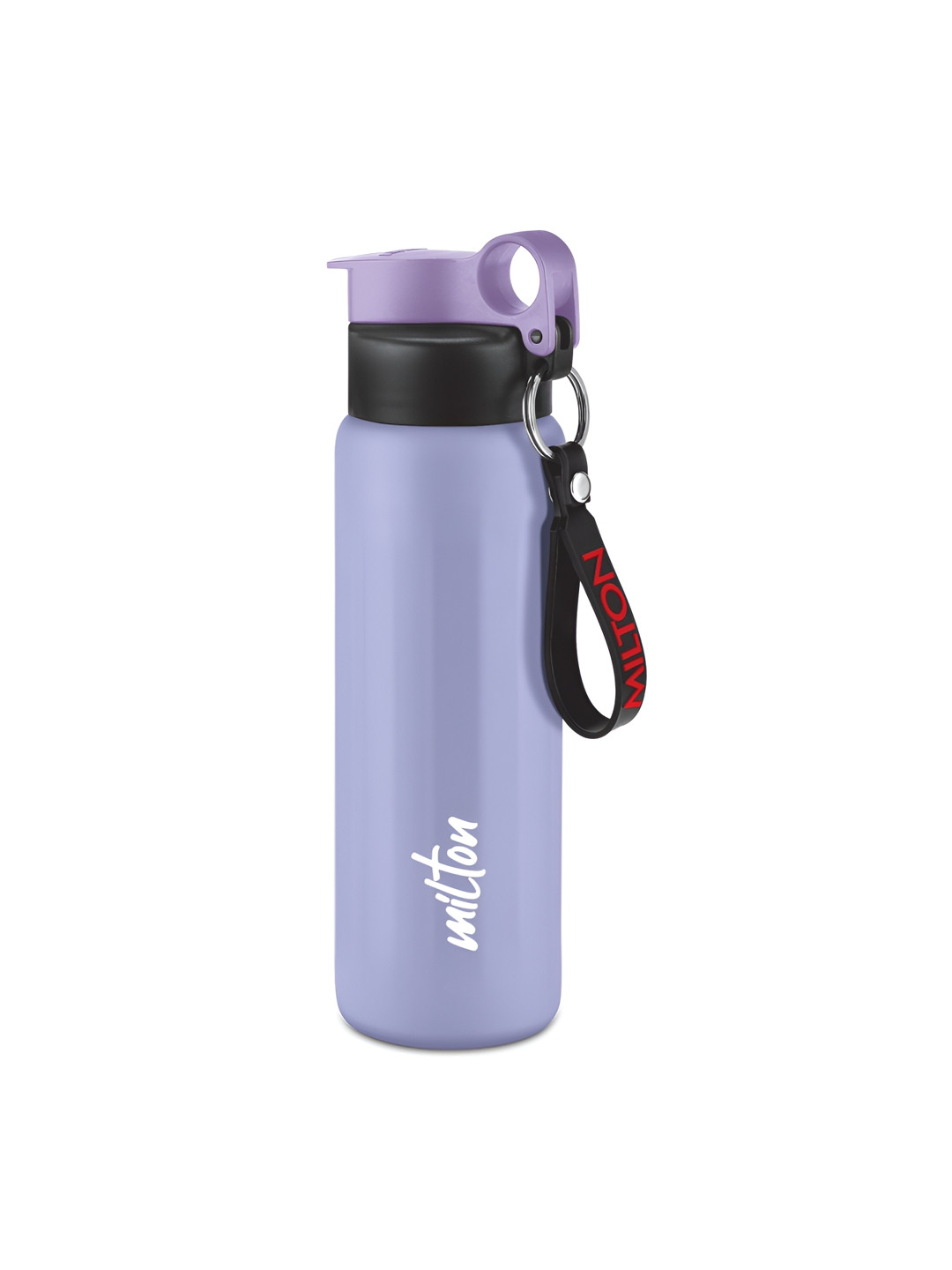 Milton Maverick Purple & Black Stainless Steel Brand Logo Printed Water Bottle 620 ml