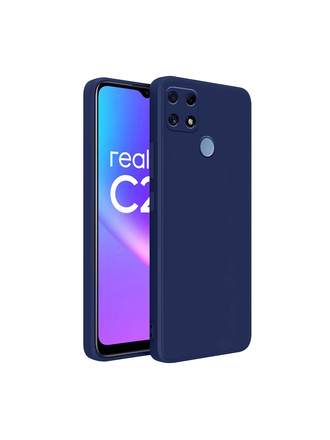 LIRAMARK Solid Realme C21 Back Case Mobile Accessories
