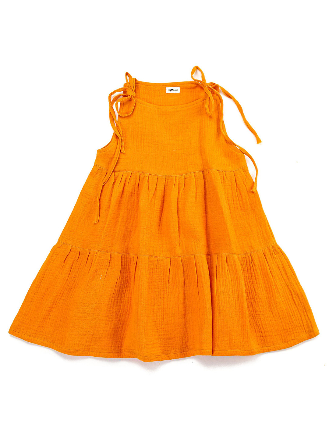 Koala Kidz Round Neck Dyed A-Line Dress