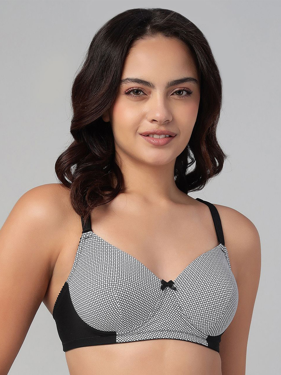 Clovia Checked Bra Full Coverage Lightly Padded