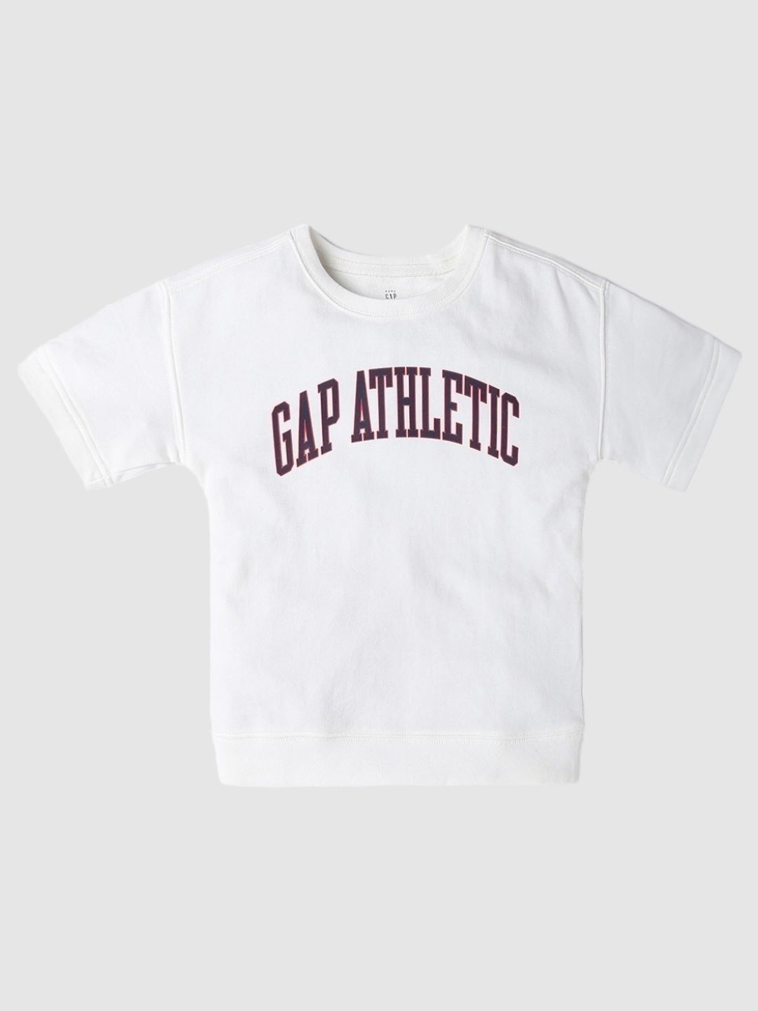 GAP Boys Brand Logo Printed Pure Cotton Relaxed-Fit Rugby T-Shirt