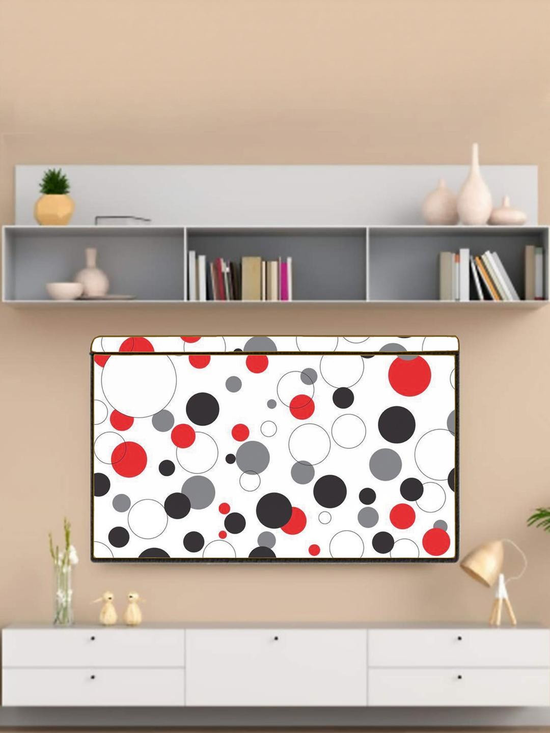 MOGNE FAB White Printed PVC Waterproof and Dustproof 32 Inch LED TV Cover