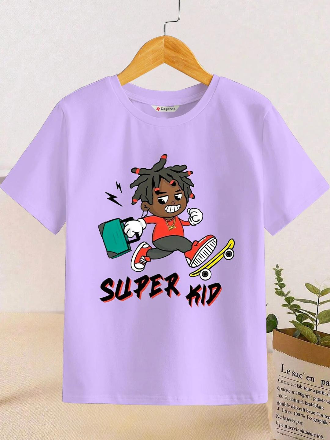 Dagcros Boys Lavender Tshirts