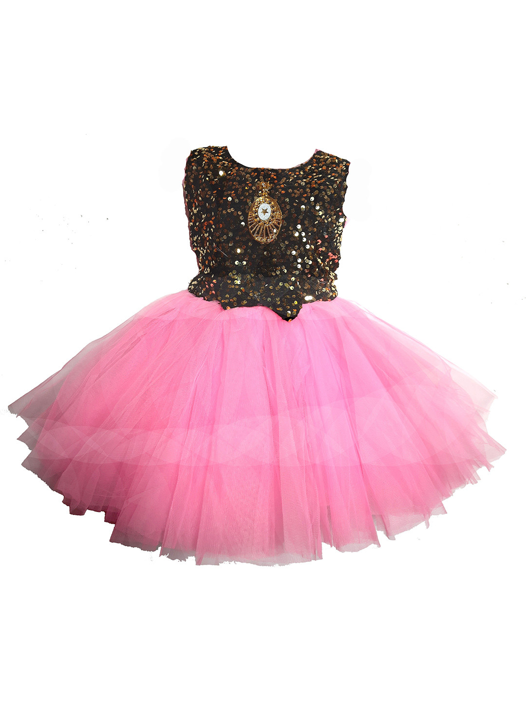 VILLATA FASHION Kid Girls Embellished Fit & Flare Dress