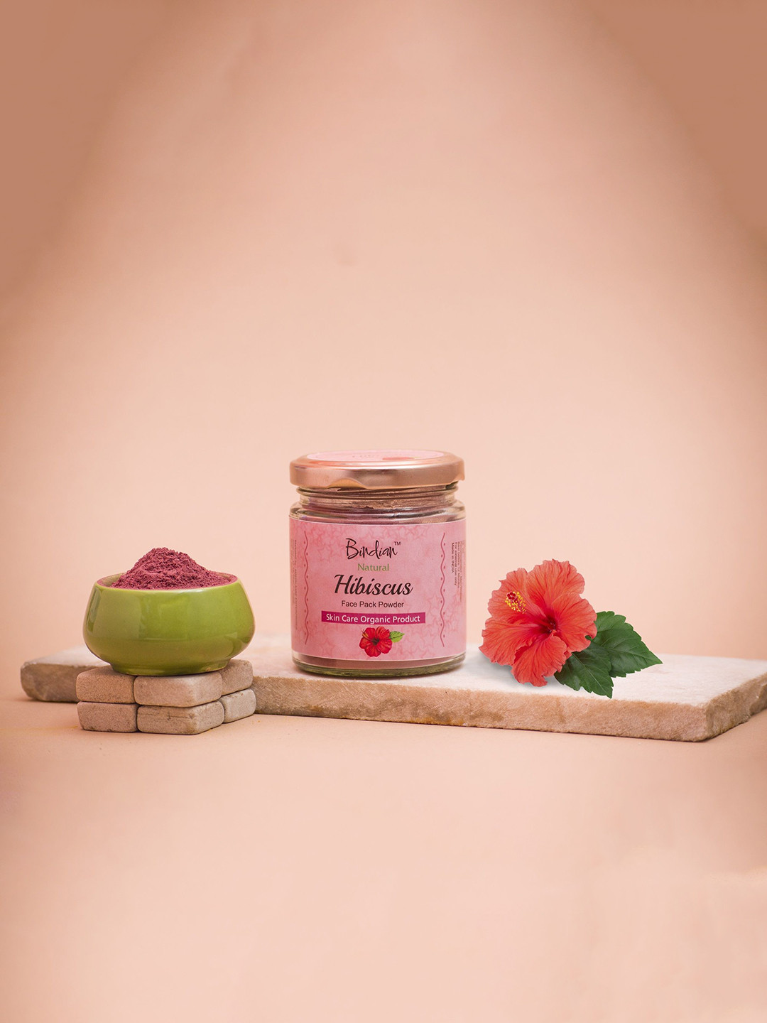 Bindian Hibiscus Face Pack Powder For Anti-Aging - 100 g