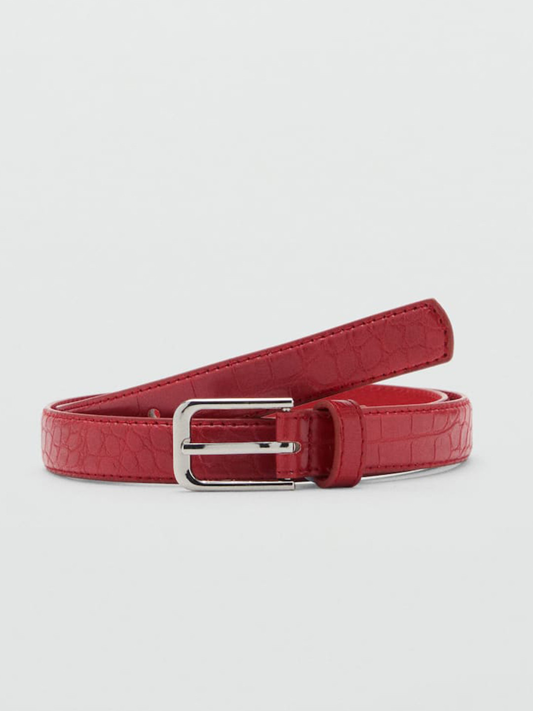 MANGO Women Textured Belt