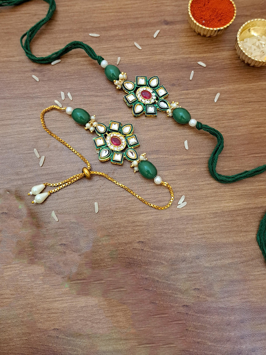 MERYCRAFT Set of 2 Brother Rakhi