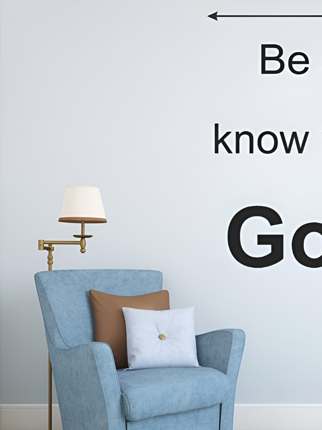 LANSTICK Black Printed Jesus Christ Self Adhesive Wall Sticker