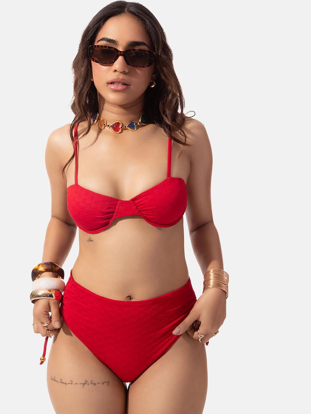 Lemonlords Textured Underwire Bikini Top