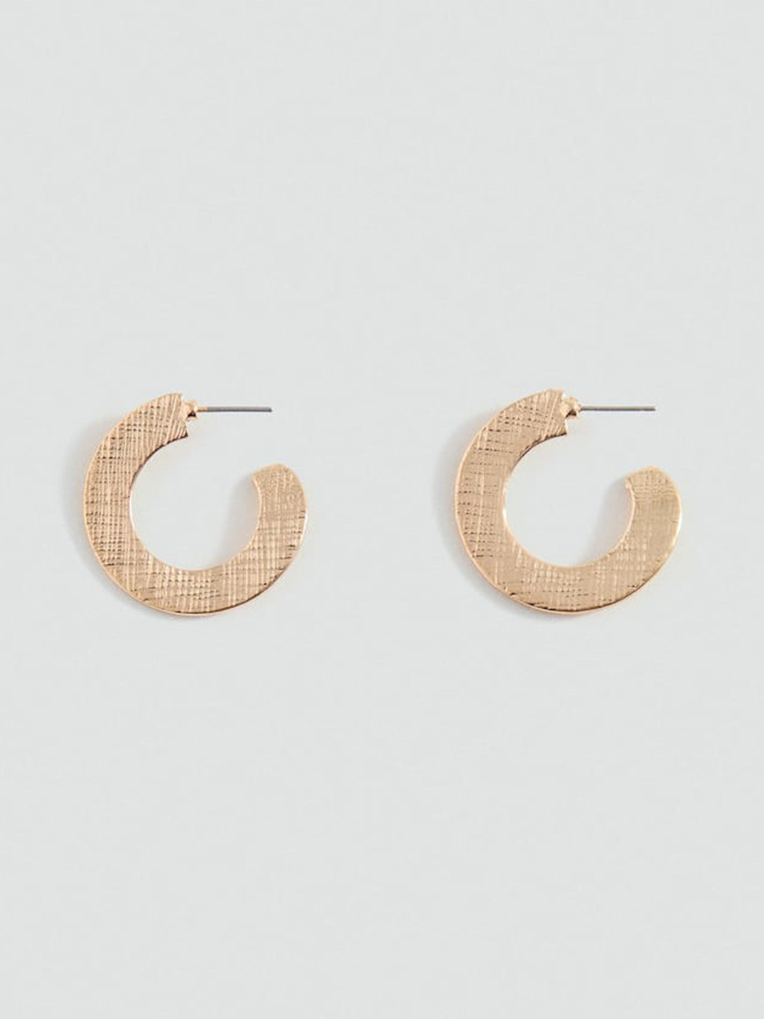 MANGO Circular Shaped Half Hoop Earrings