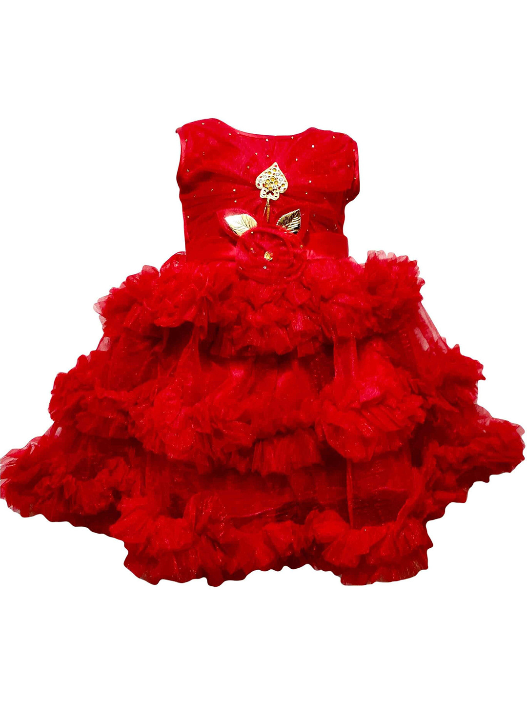 kids fashion hub Girls Georgette Maxi Dress