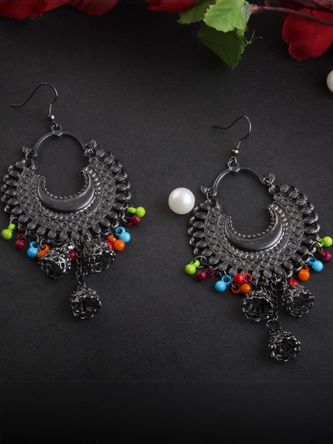 Creative Frogs Artificial Beads Studded Classic Chandbalis Earrings