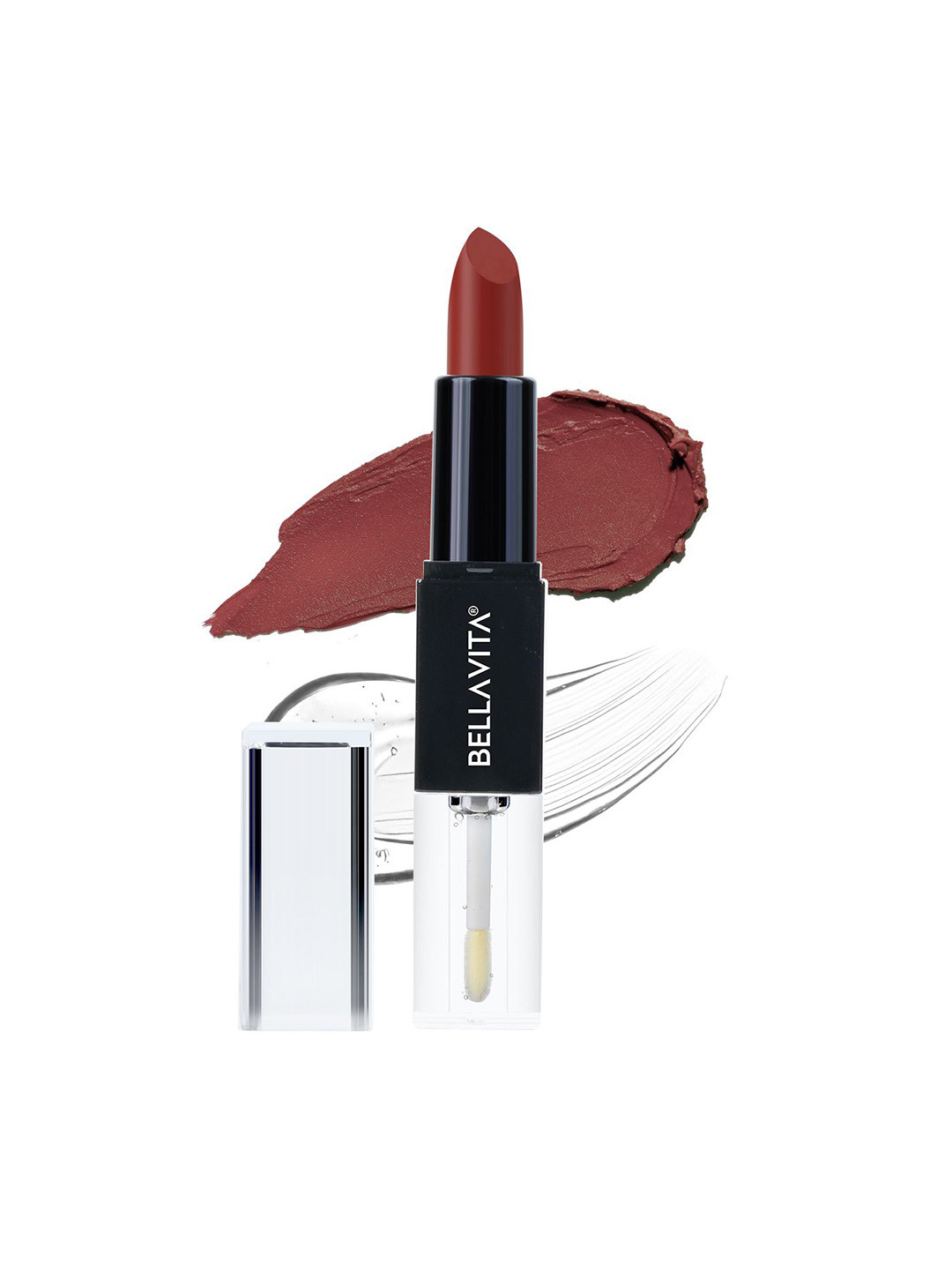 Bella Vita Organic Two Good 2 In 1 Hydrating Lipstick - 4.2 g & Gloss 2 ml - Two Timeless