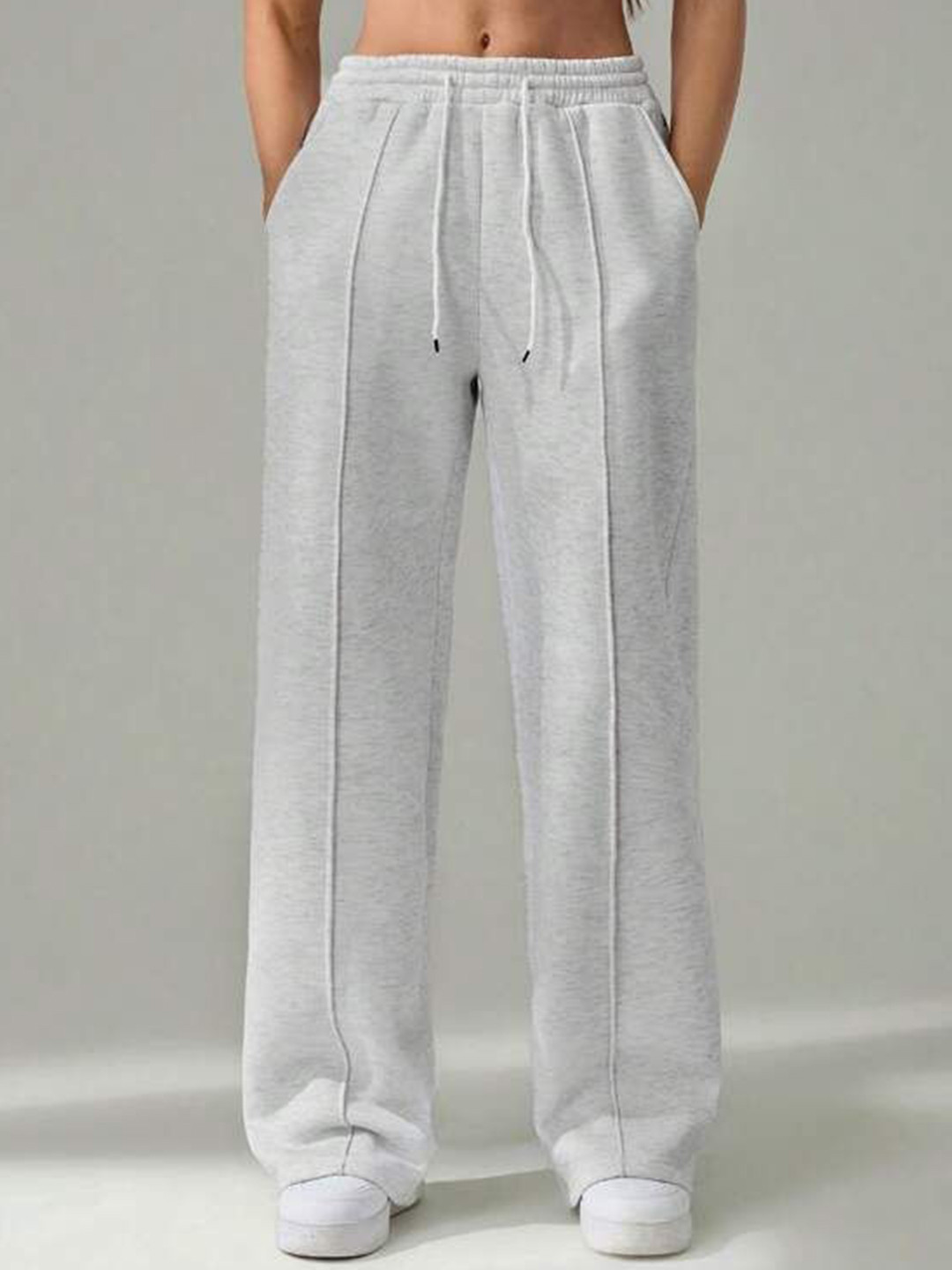 The Modern Soul Women Baggy-Fit Mid Rise Track Pants
