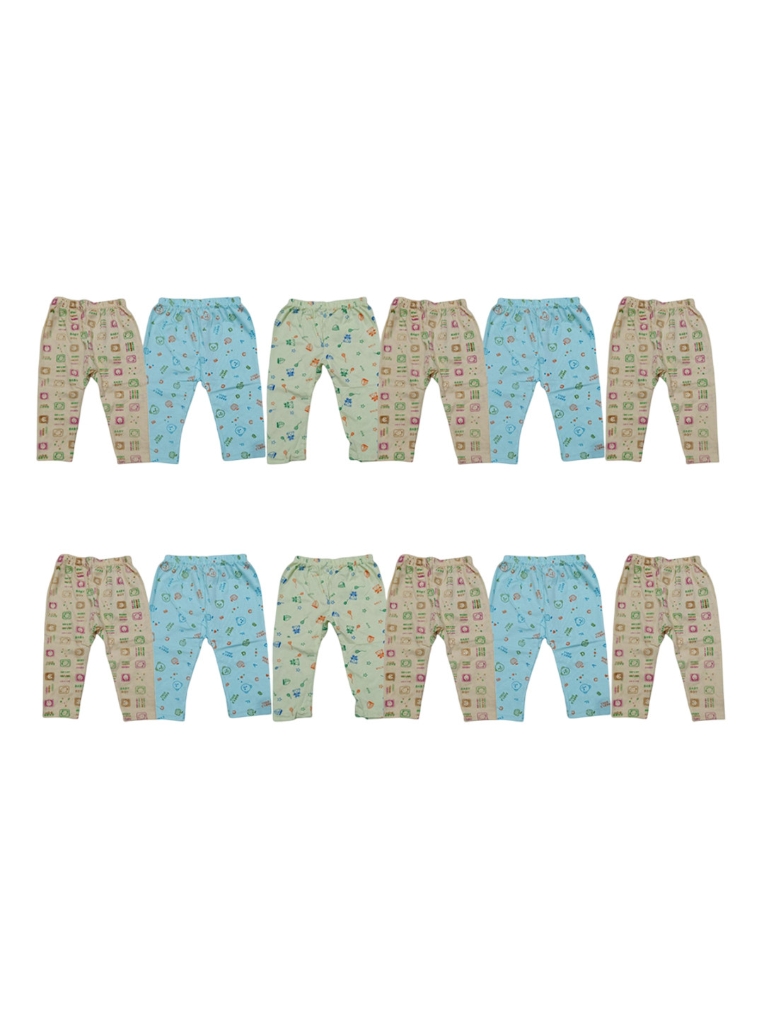 PALMLON Infants Pack Of 12 Printed Track Pants