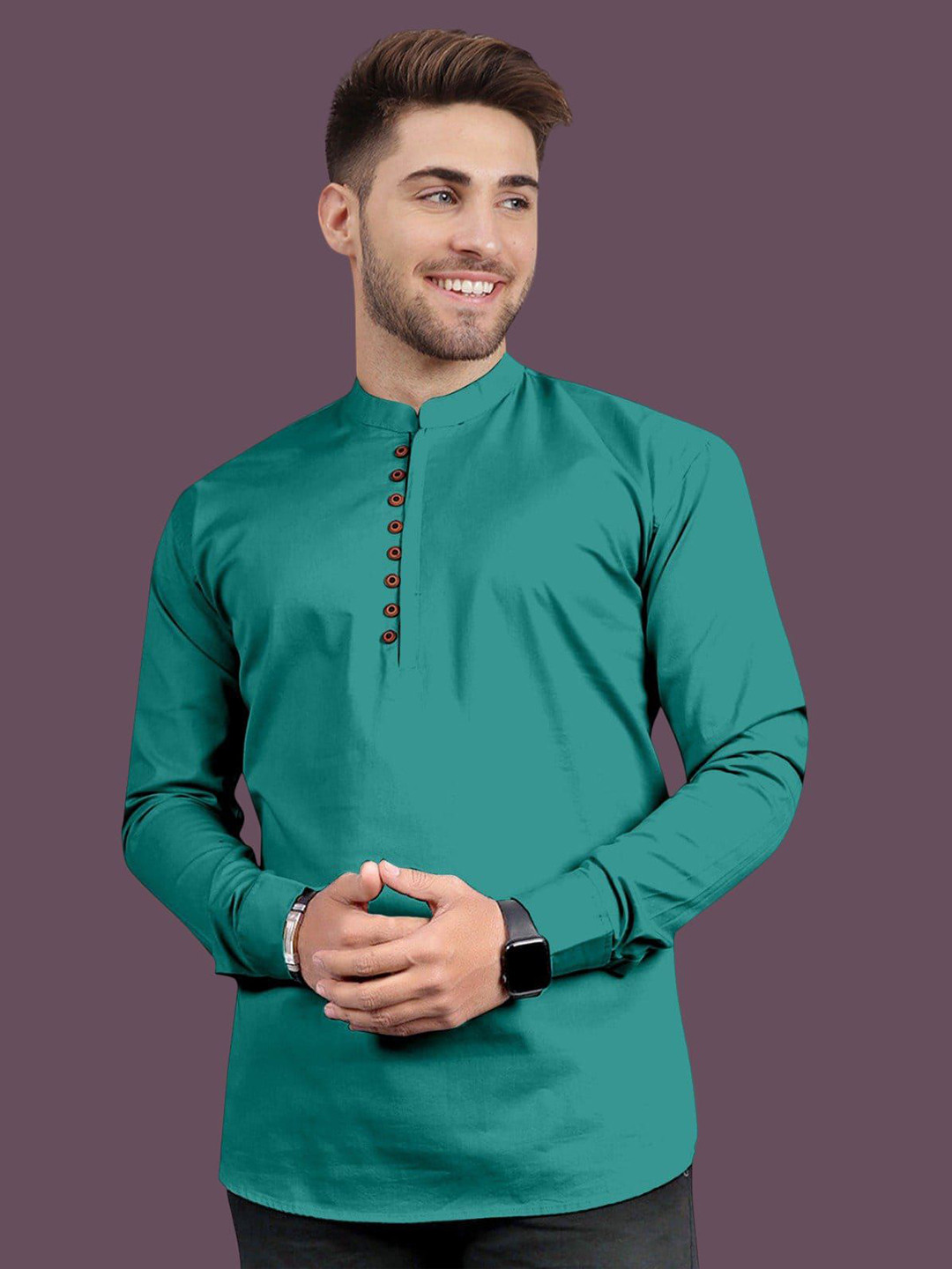 VORTEX Men Mandairan Coller Kurta