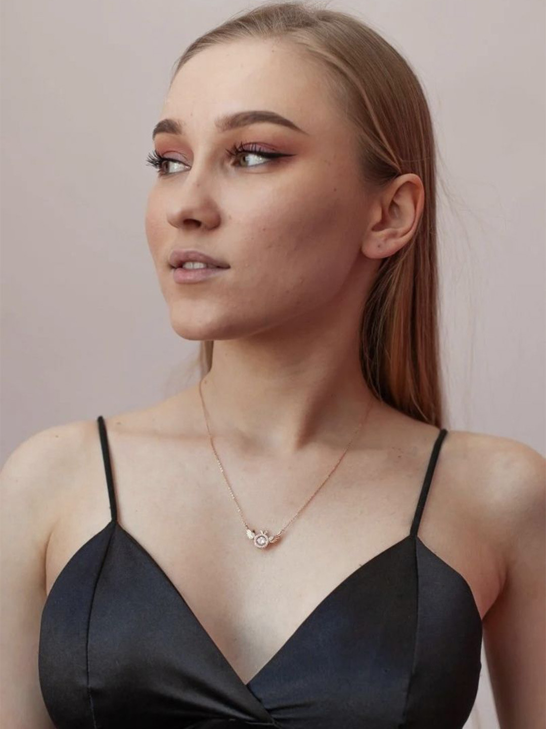 DressBerry  Men Rose Gold-Plated Necklace