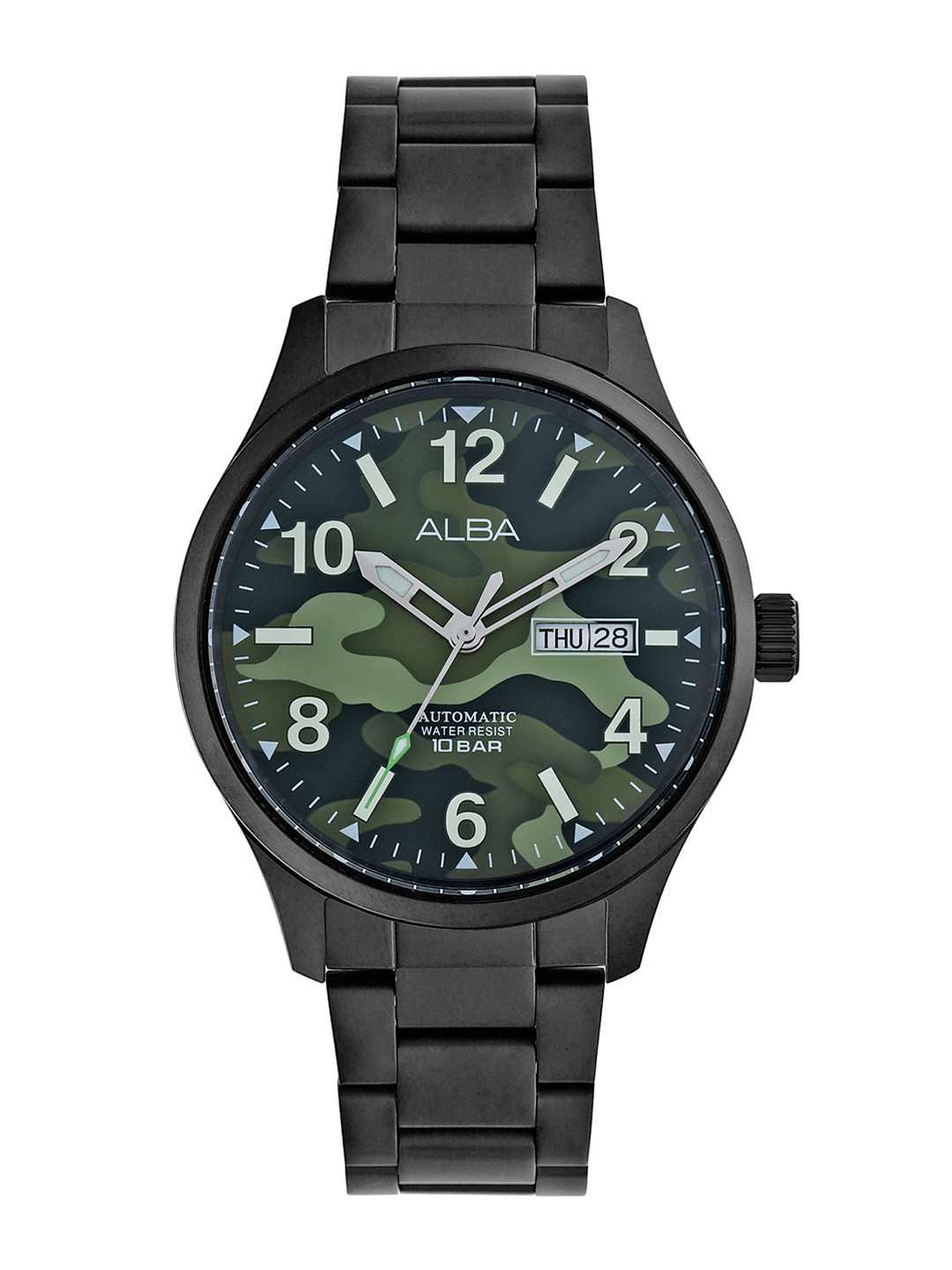 Alba Men Stainless Steel Straps Analogue Automatic Motion Powered Watch AL4313X1