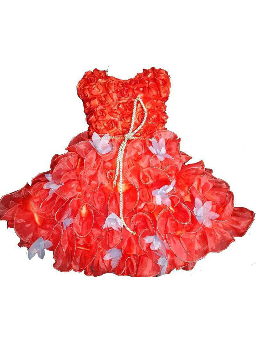 VILLATA FASHION Kids Girls Red Frock