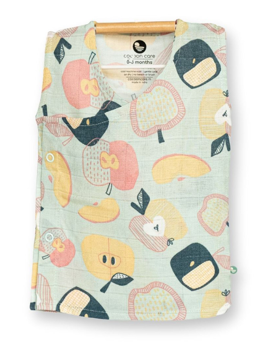 Cocoon Care Infants Printed Bamboo Muslin Kimono Jabla Vest