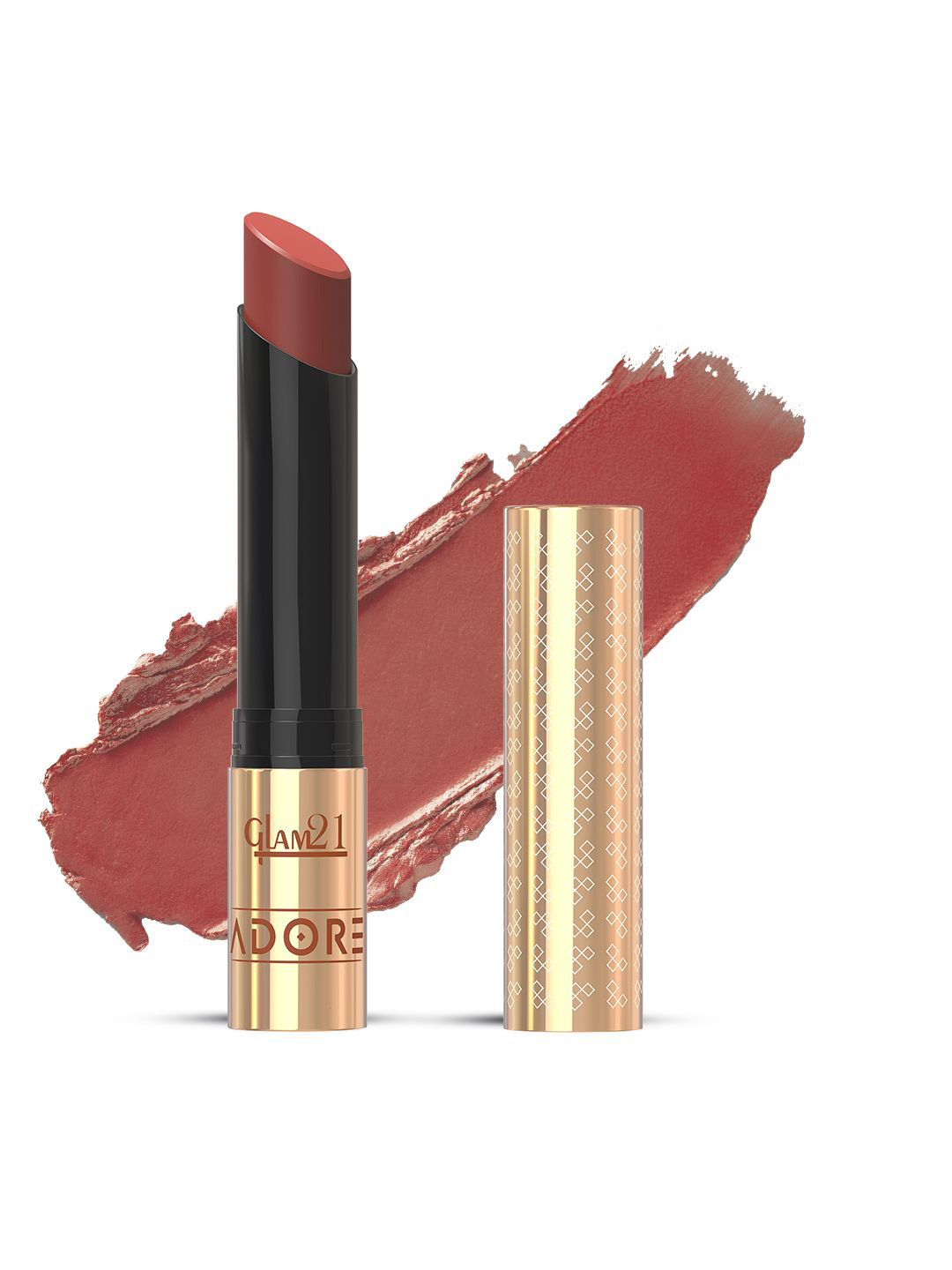 GLAM21 Adore Smudgeproof Matte Lipstick- Golden Espresso 12