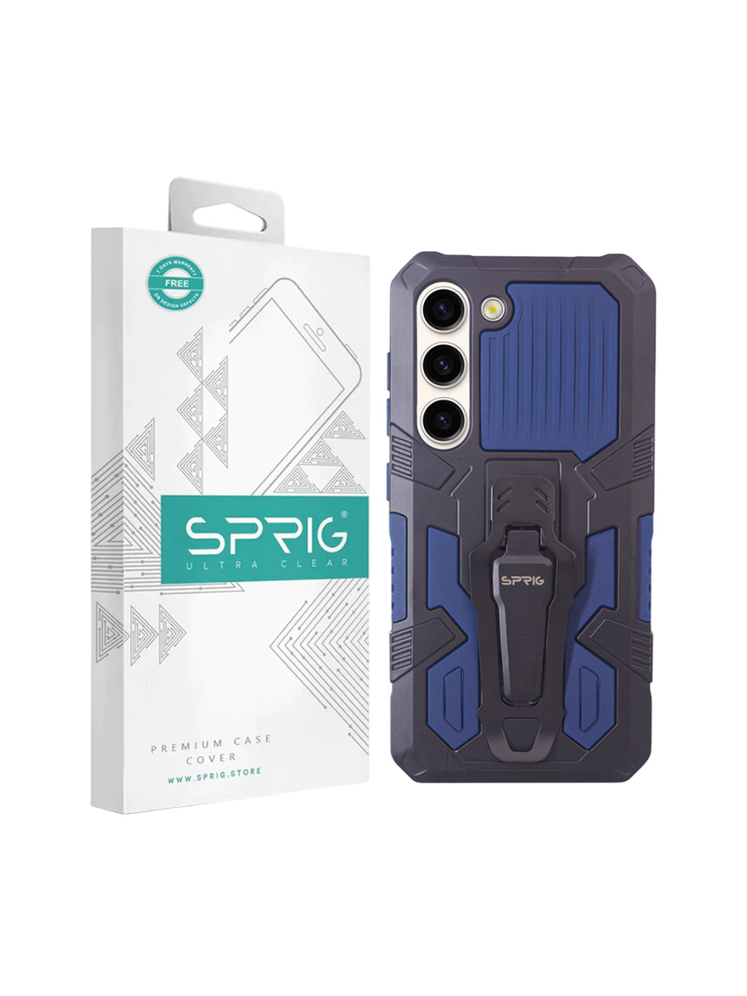 SPRIG Samsung Galaxy S23 5G Armor Case with Clip Back Cover