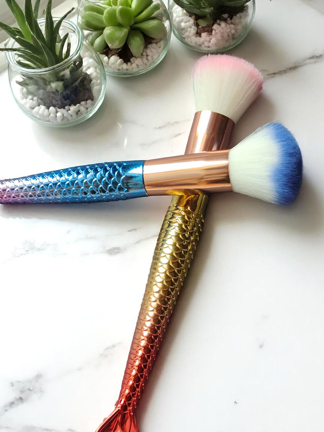 CHRONEX Set Of 2 Soft & Sleek Premium Make Up Face Brushes