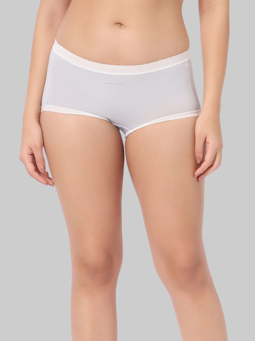 INTIMATE QUEEN Mid-Rise Antibacterial Rash-free Boyshort Briefs IQ-LCBU-CORNFLOER BLUE-XS