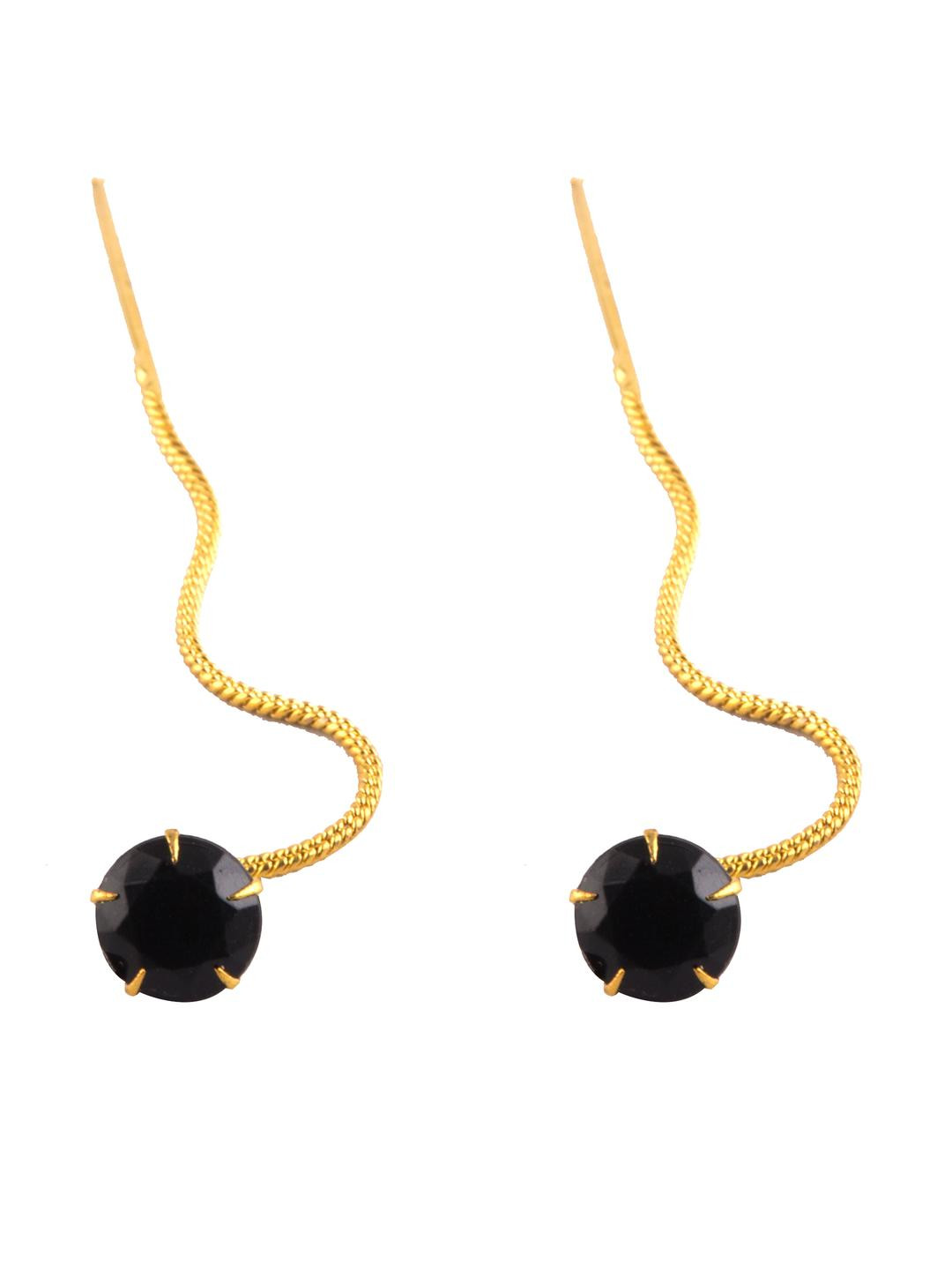 Creative Frogs Women Black Earrings