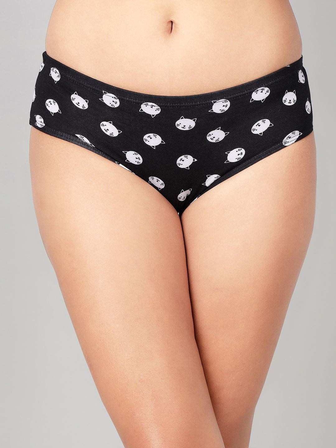 Clovia Pure Cotton Outer Elastic Hipster Brief - PN3561P13S