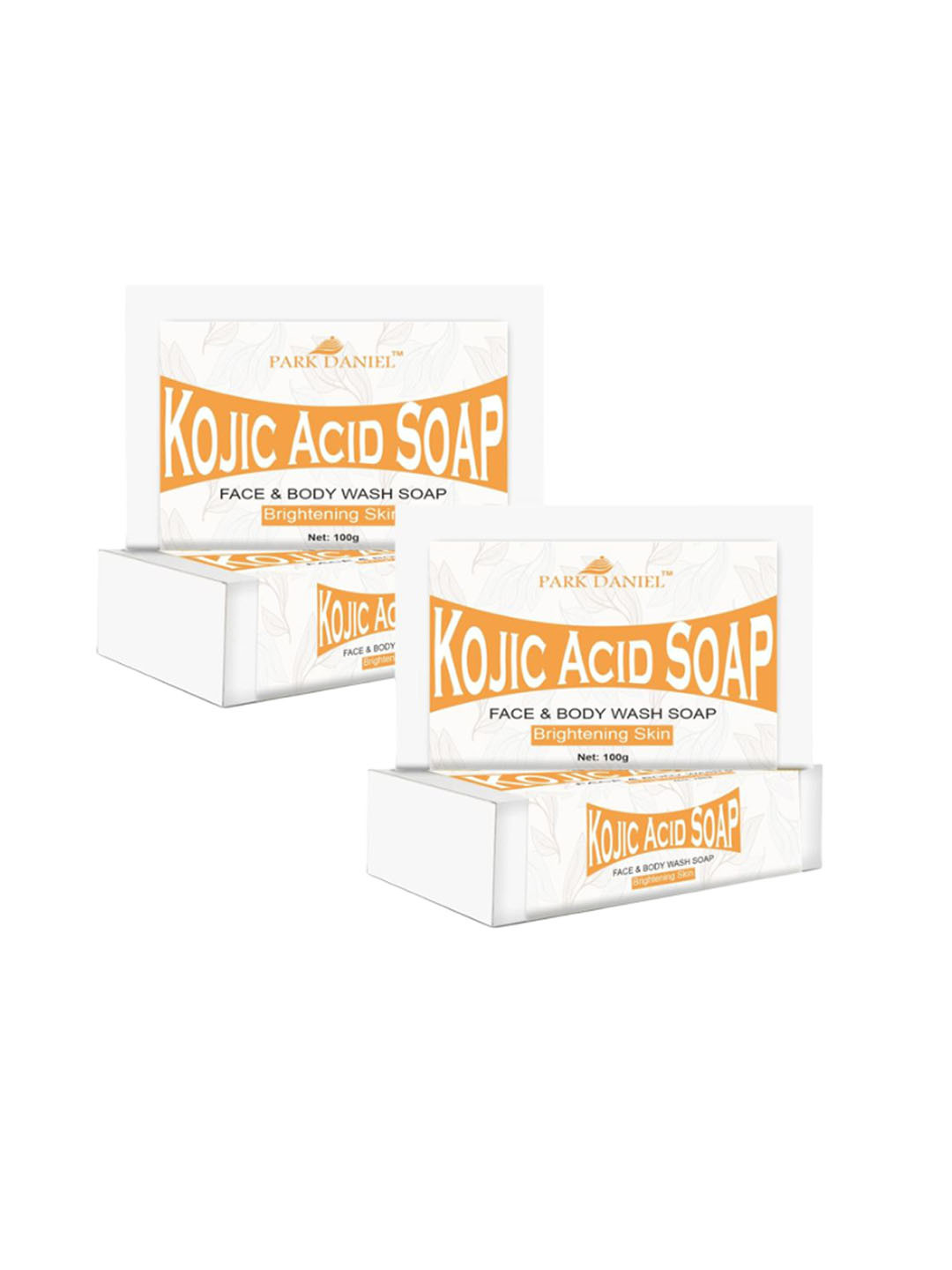 Park Daniel Set Of 2 Kojic Acid Soap With Turmeric & Vitamin C- 100 g Each