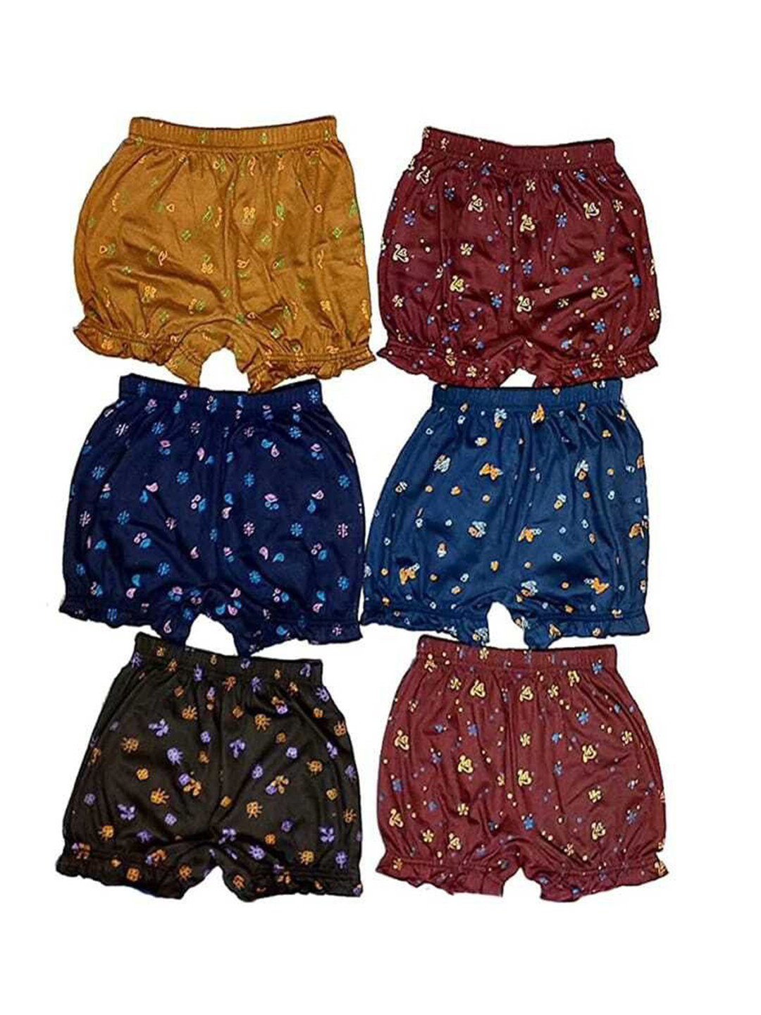 NEW TRINATH HOSIERY Infant Girls Pack Of 6 Basic Briefs  BE 0-6 M