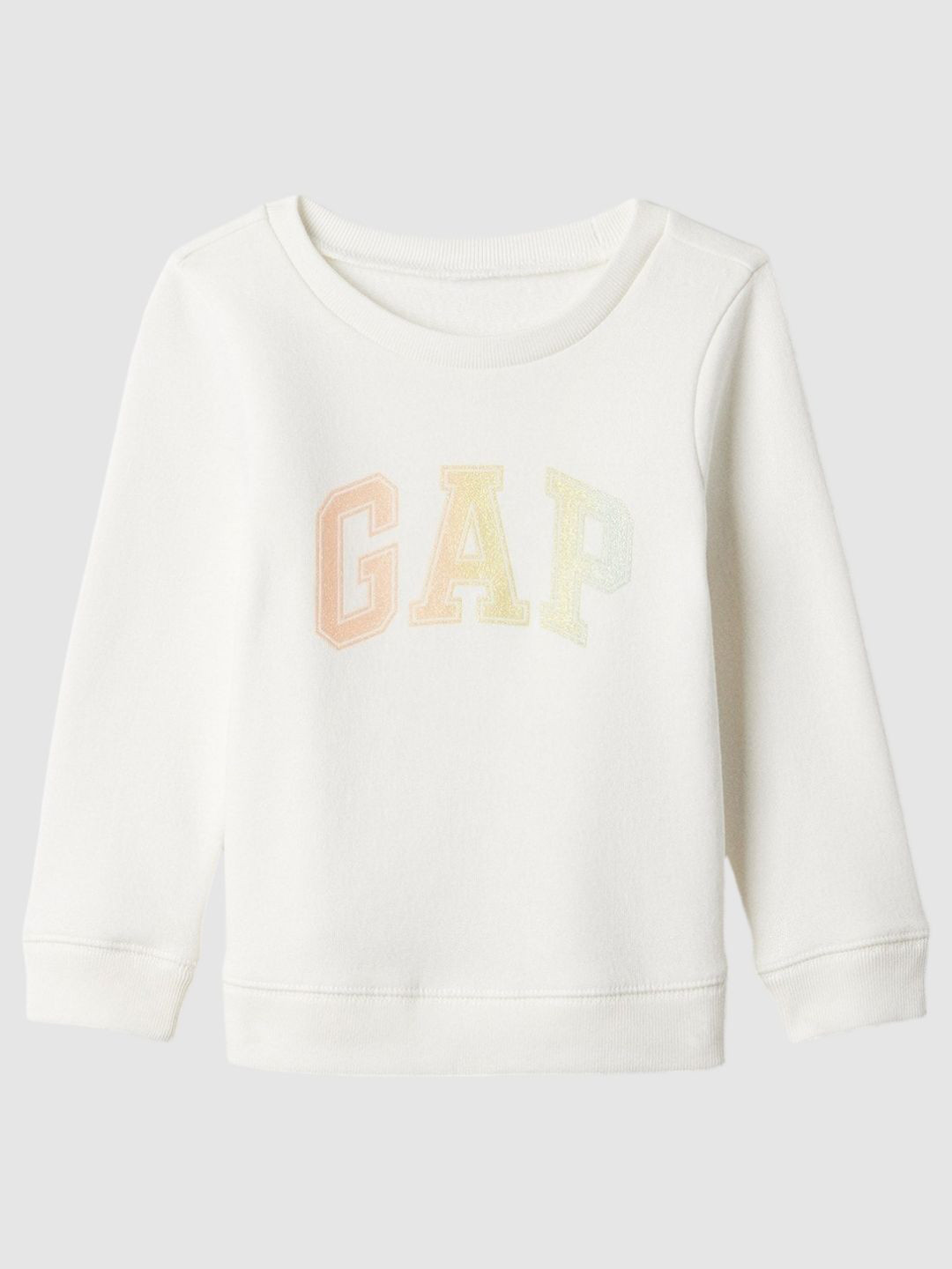 GAP Logo Printed Crew Neck Girl's Pullover Sweatshirt