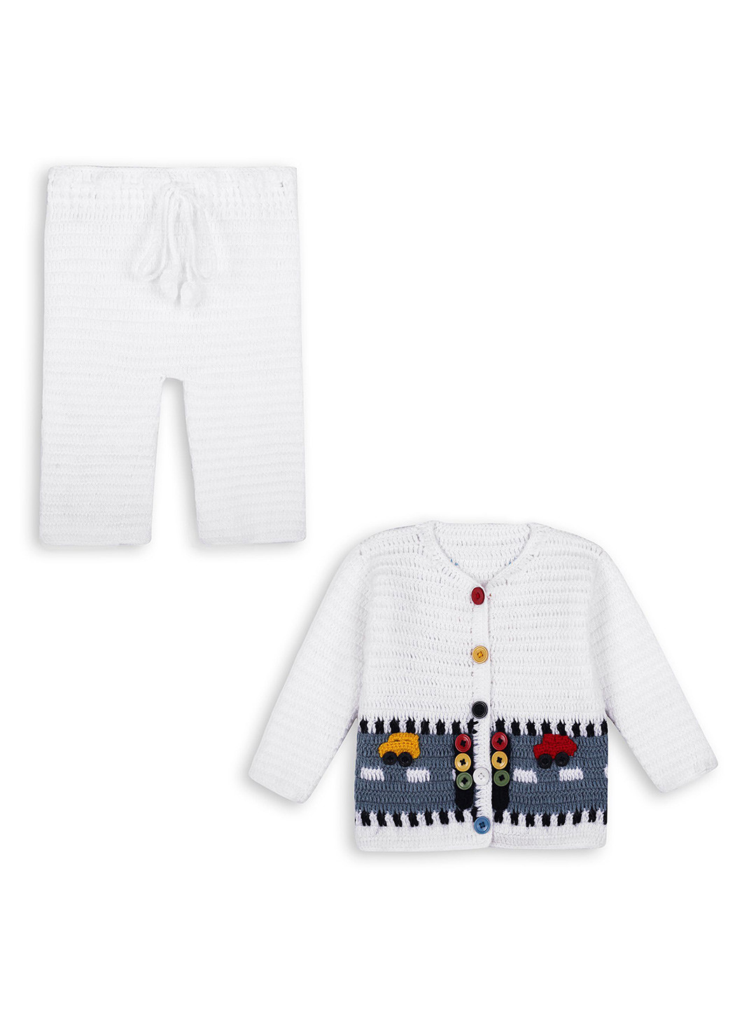 fandom collection Kids Self Design Pure Wool Sweatshirt With Trousers