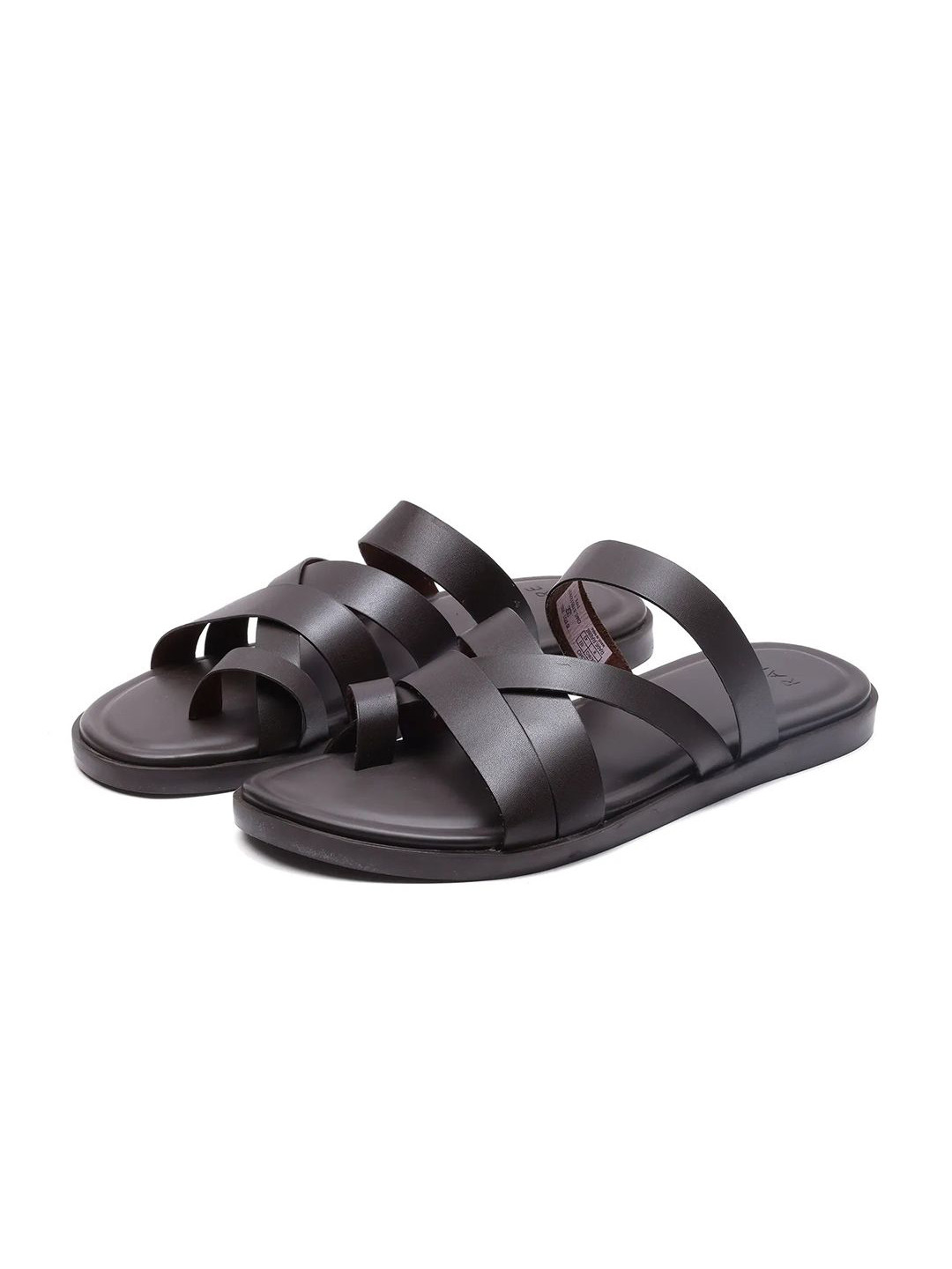 RARE RABBIT  Soho Men Leather Comfort Sandals