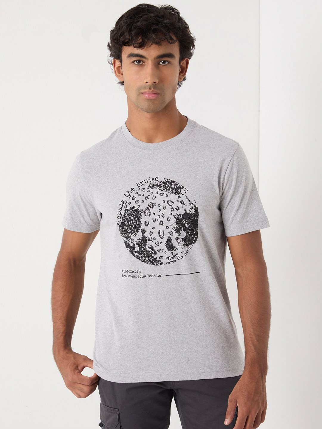 Wildcraft Printed Applique T-shirt