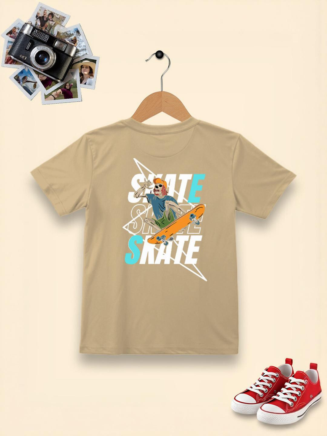 Dagcros Kids Beige Tshirts