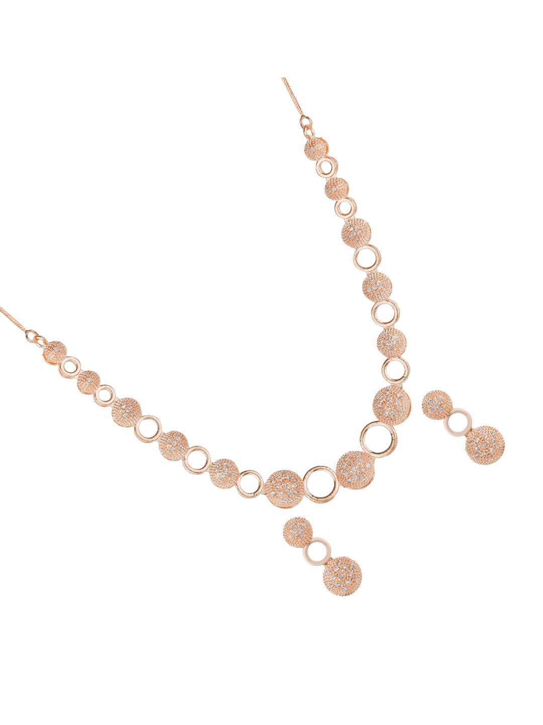 Alloy Gold-plated Rose Gold Jewellery Set (Pack of 3)