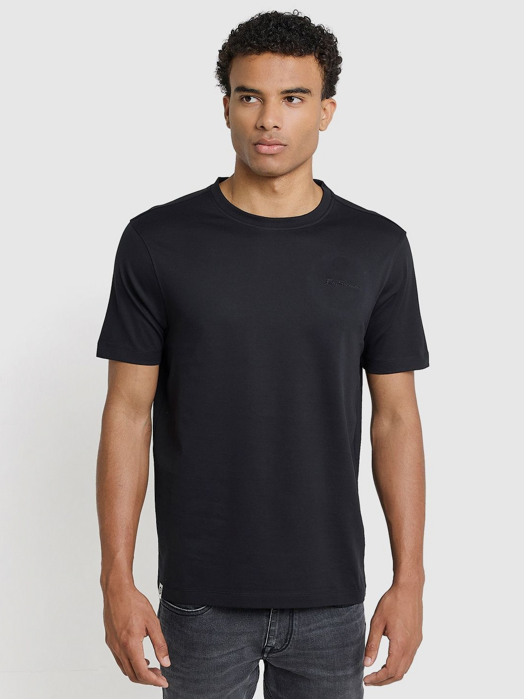 BEN SHERMAN Round Neck Pure Cotton T-shirt