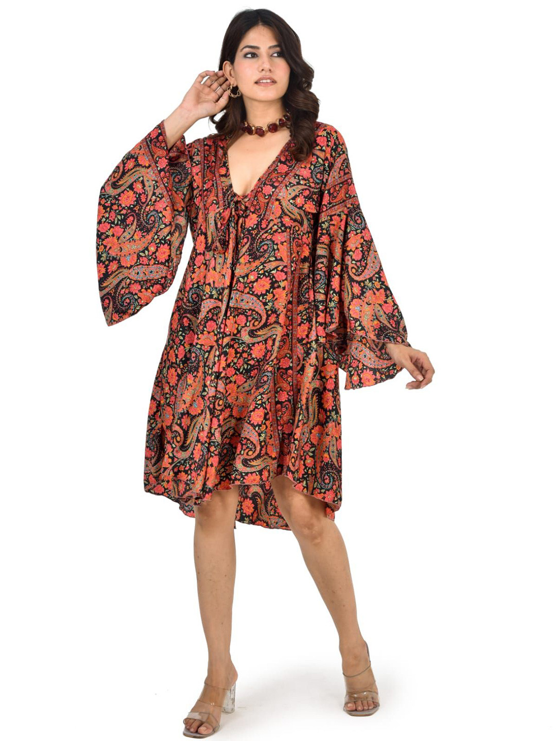 ADC SHEMONA Monalisha Women Flared A-Line Dress for Brunch & Day Outings