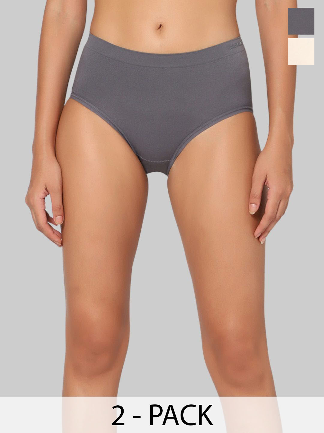 INTIMATE QUEEN Pack Of 2 Breathable Hipster Briefs - IQ-CBU-DP-01-XS