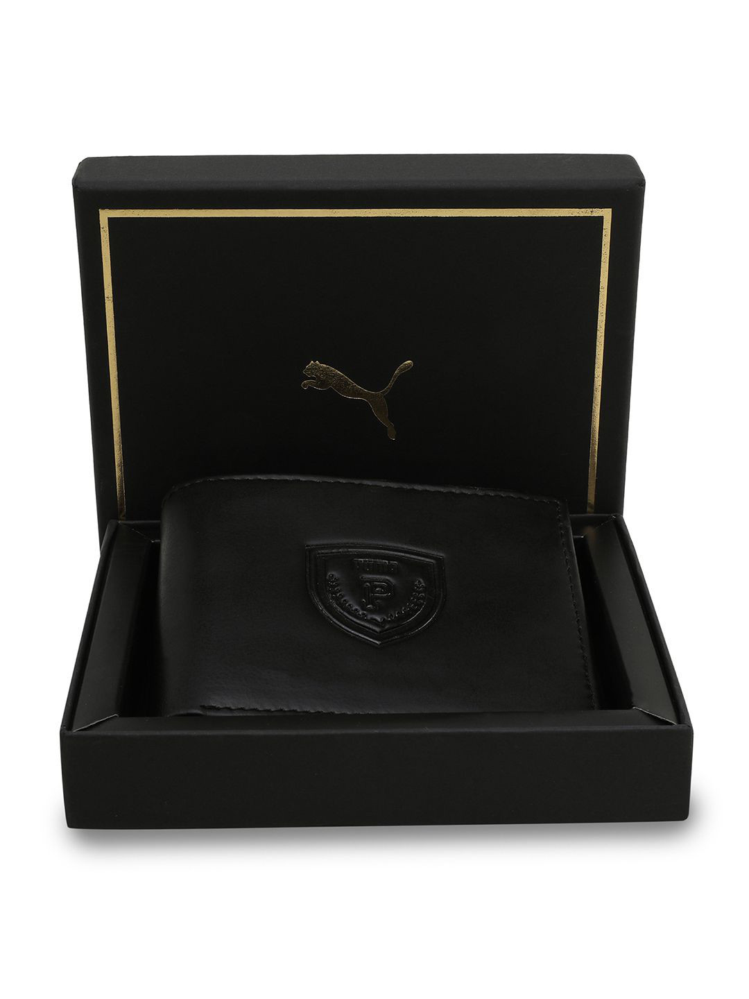 Puma Explore Leather Compact Functional Two Fold Wallet