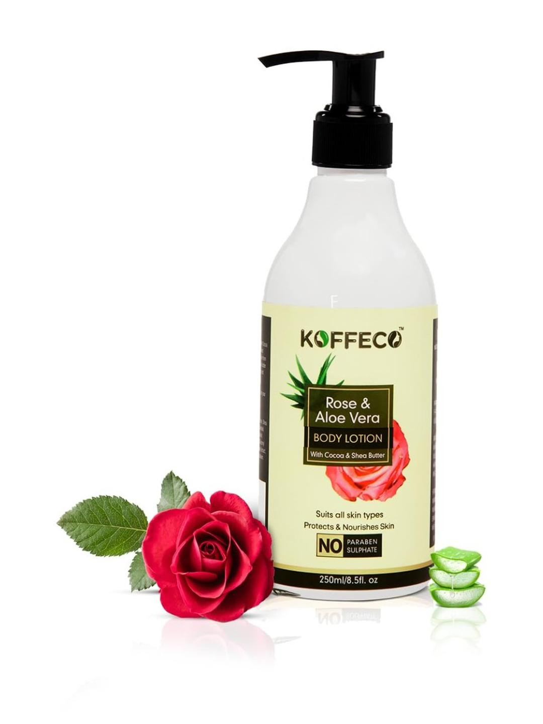 Koffeco Rose & Aloe Vera Butter Body Lotion 250 ML