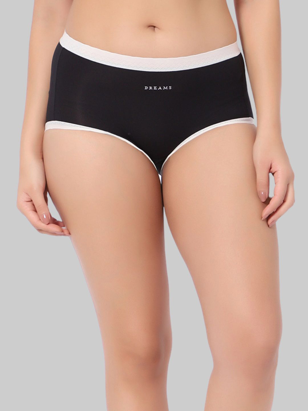 INTIMATE QUEEN Mid-Rise Hipster Briefs IQ-LCBU-BLACK-XS