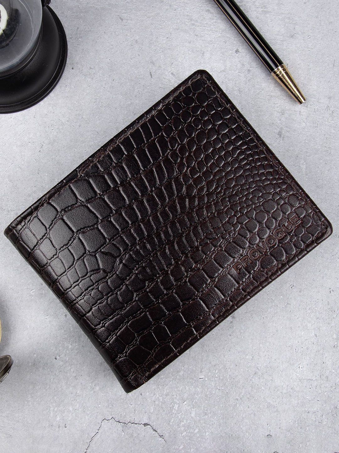 Killer Men Textured Zip Detail Leather Two Fold Wallet with SIM Card Holder