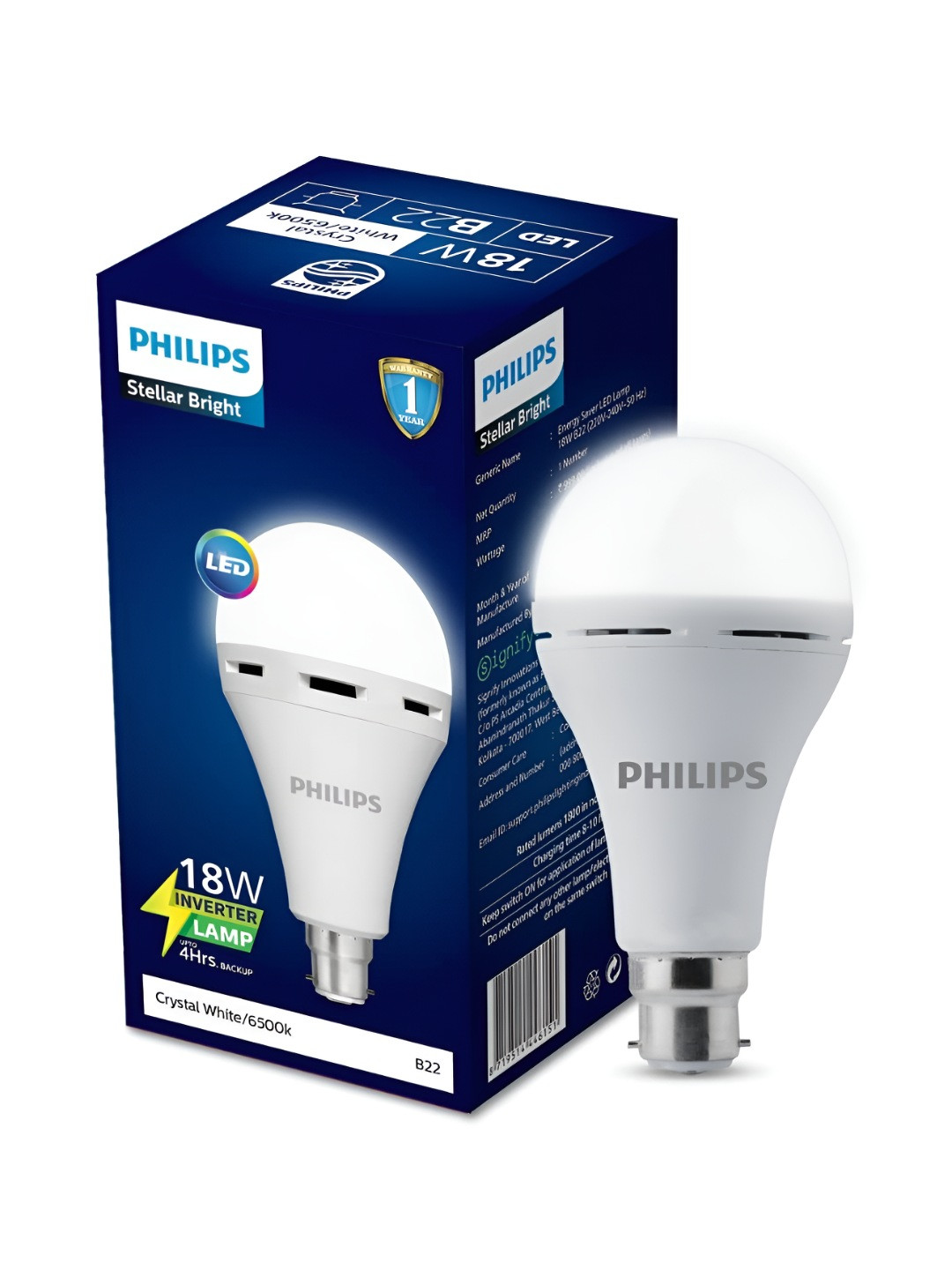 Philips White 18W Emergency LED Bulb