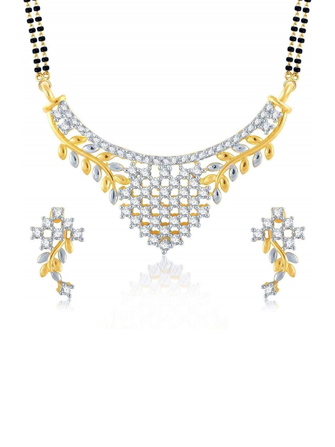NAVYA Alloy Gold, Black, Silver Jewellery Set (Pack of 1)