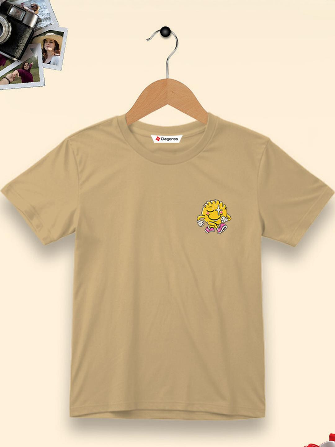 Dagcros Boys Beige Tshirts