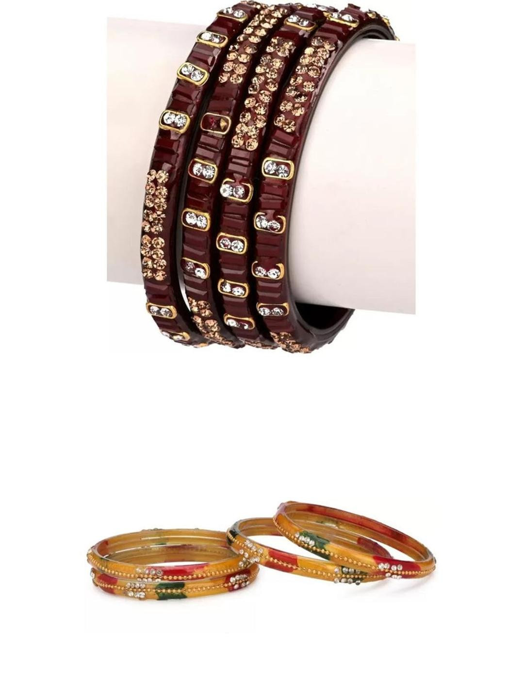 Somil Bangles/Kada Set Combo of 2,And Pack Of 8